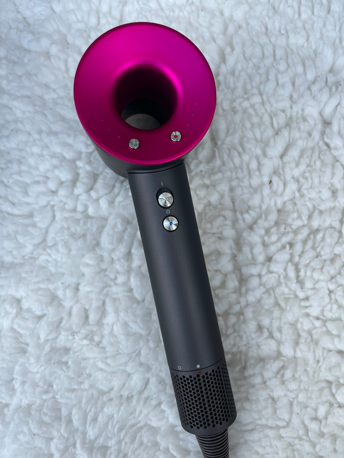 Фен Super Hair Dryer з 5 магнітними насадками (Фуксія) з насадкою з зубцями