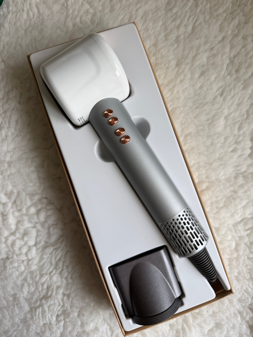 Фен Super Hair Dryer X13, 1.8 м, потужний фен 25м/с Білий з срібним