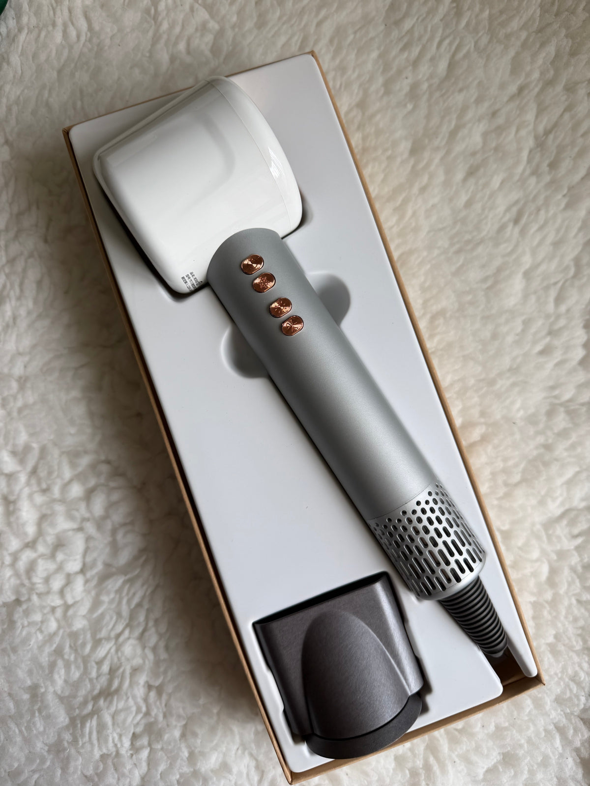 Фен Super Hair Dryer X13, 1.8 м, потужний фен 25м/с Білий з срібним