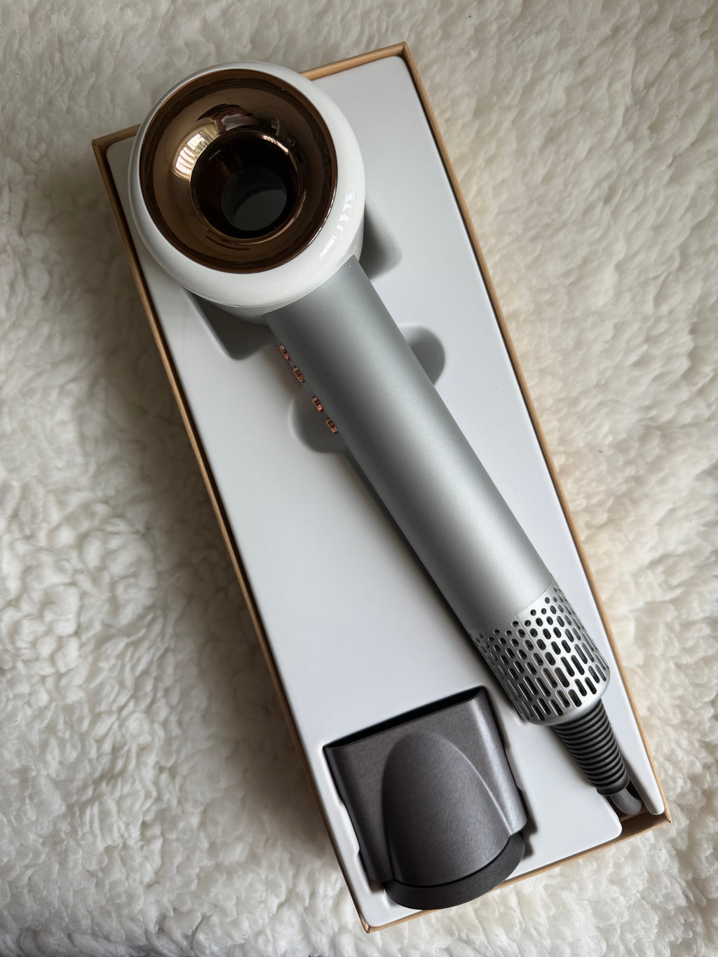 Фен Super Hair Dryer X13, 1.8 м, потужний фен 25м/с Білий з срібним