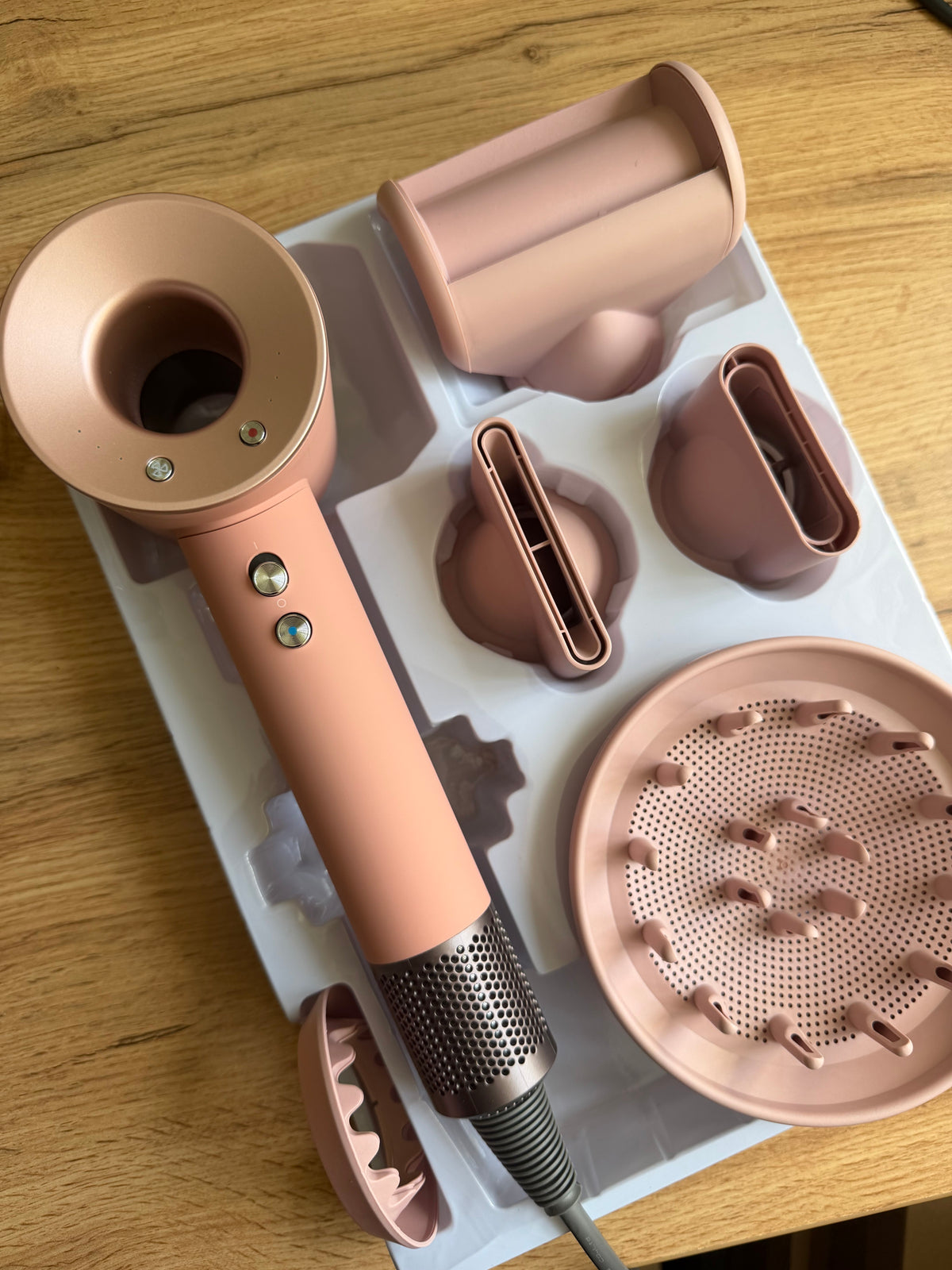 copy_Фен для волосся Syper hair dryer HD08 Supersonic Ніжно-рожевий