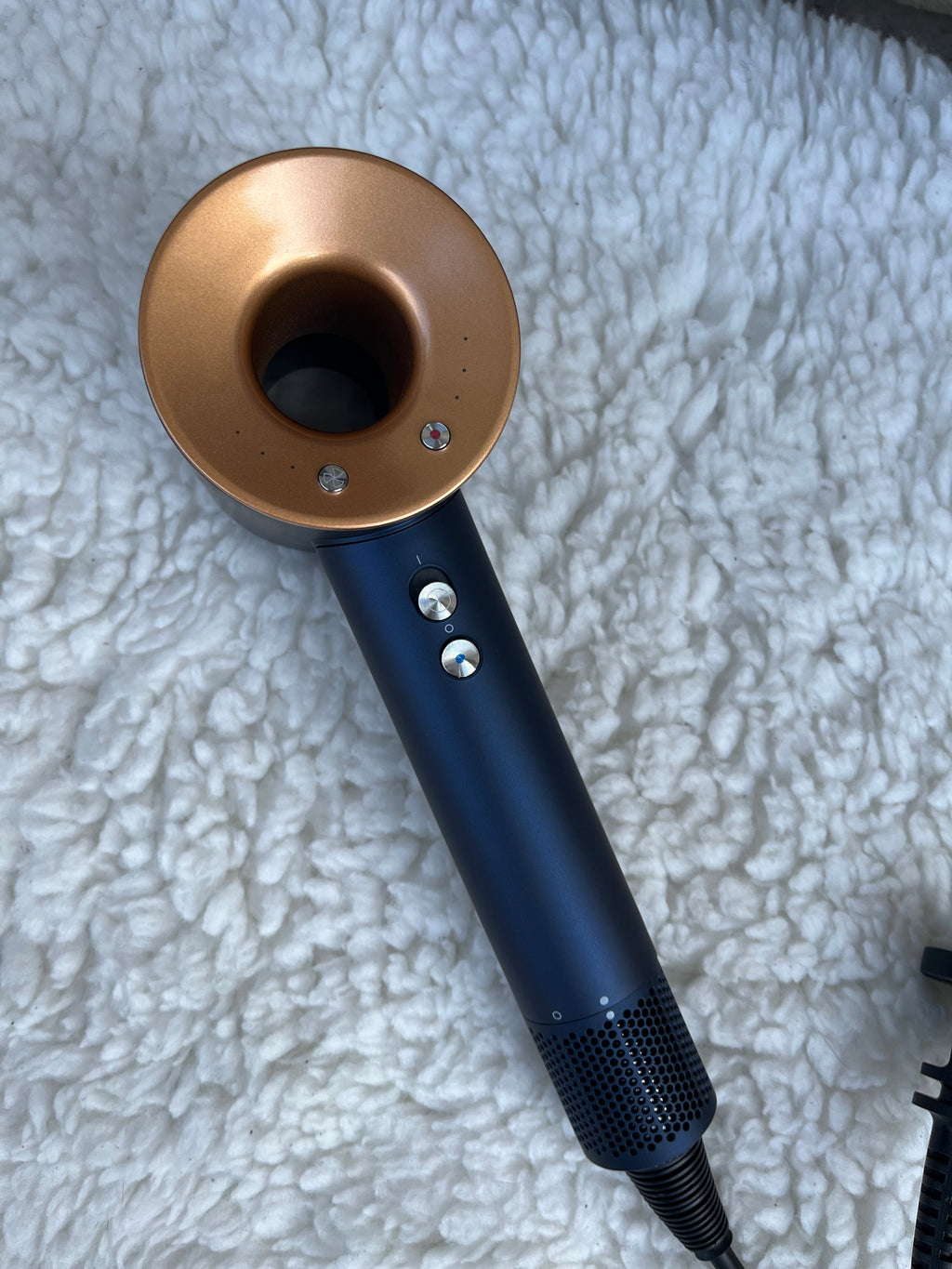 Фен Super Hair Dryer з 5-ма магнітними насадками Blue/Rich з насадкою з зубцями