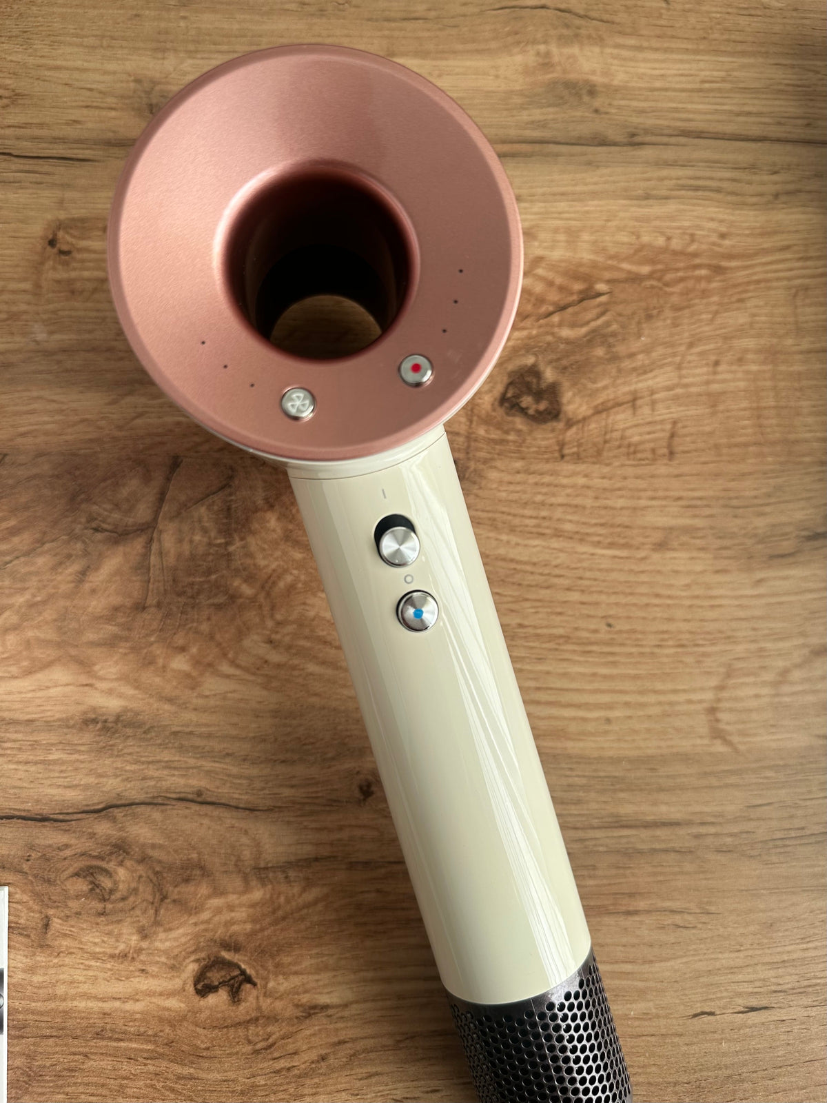 Фен Для волосся super hair dryer бежевий з однією насадкою
