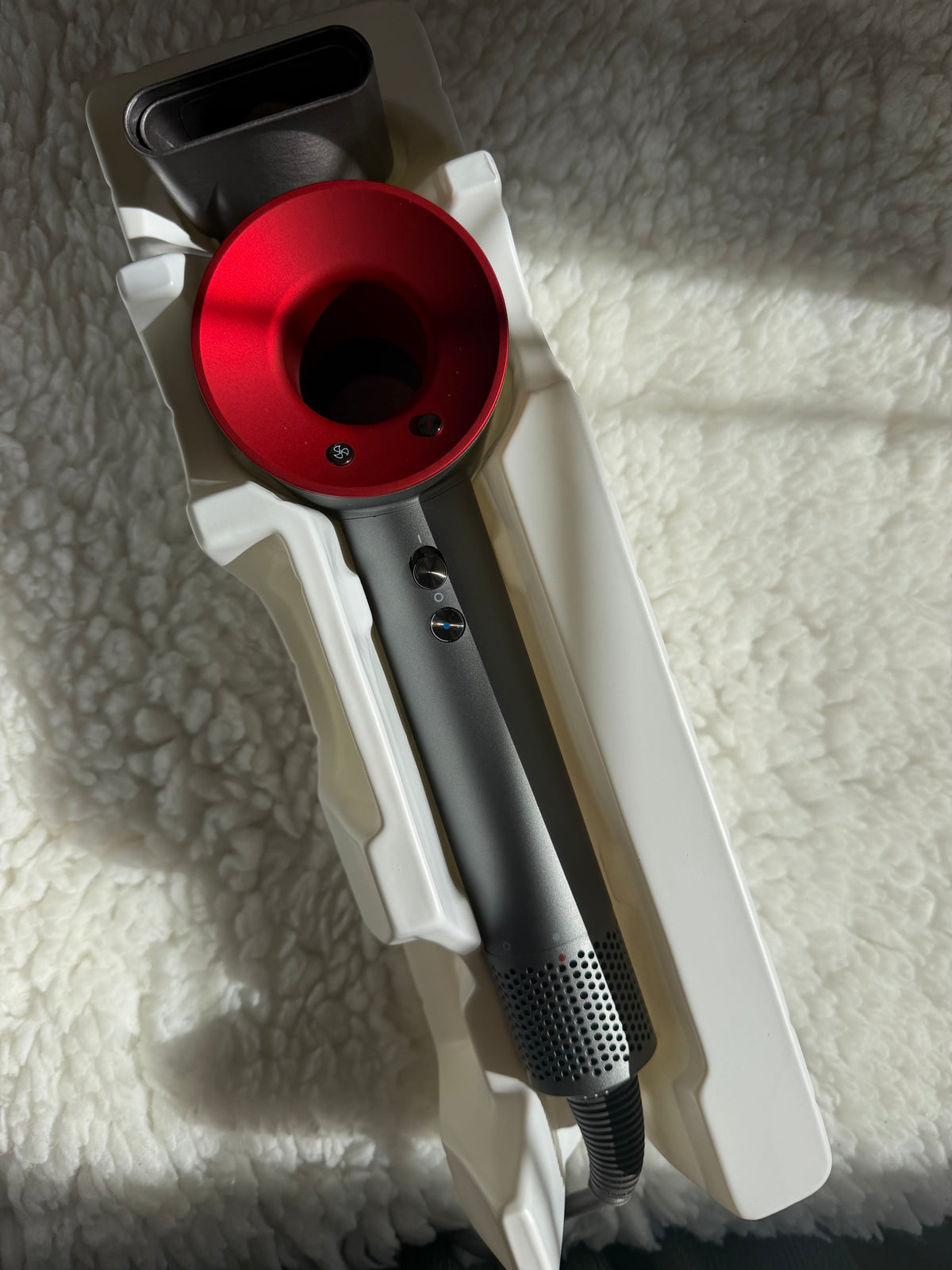 Фен Super hair dryer gtafite/red одна насадка 1.8м кабель 20м/с