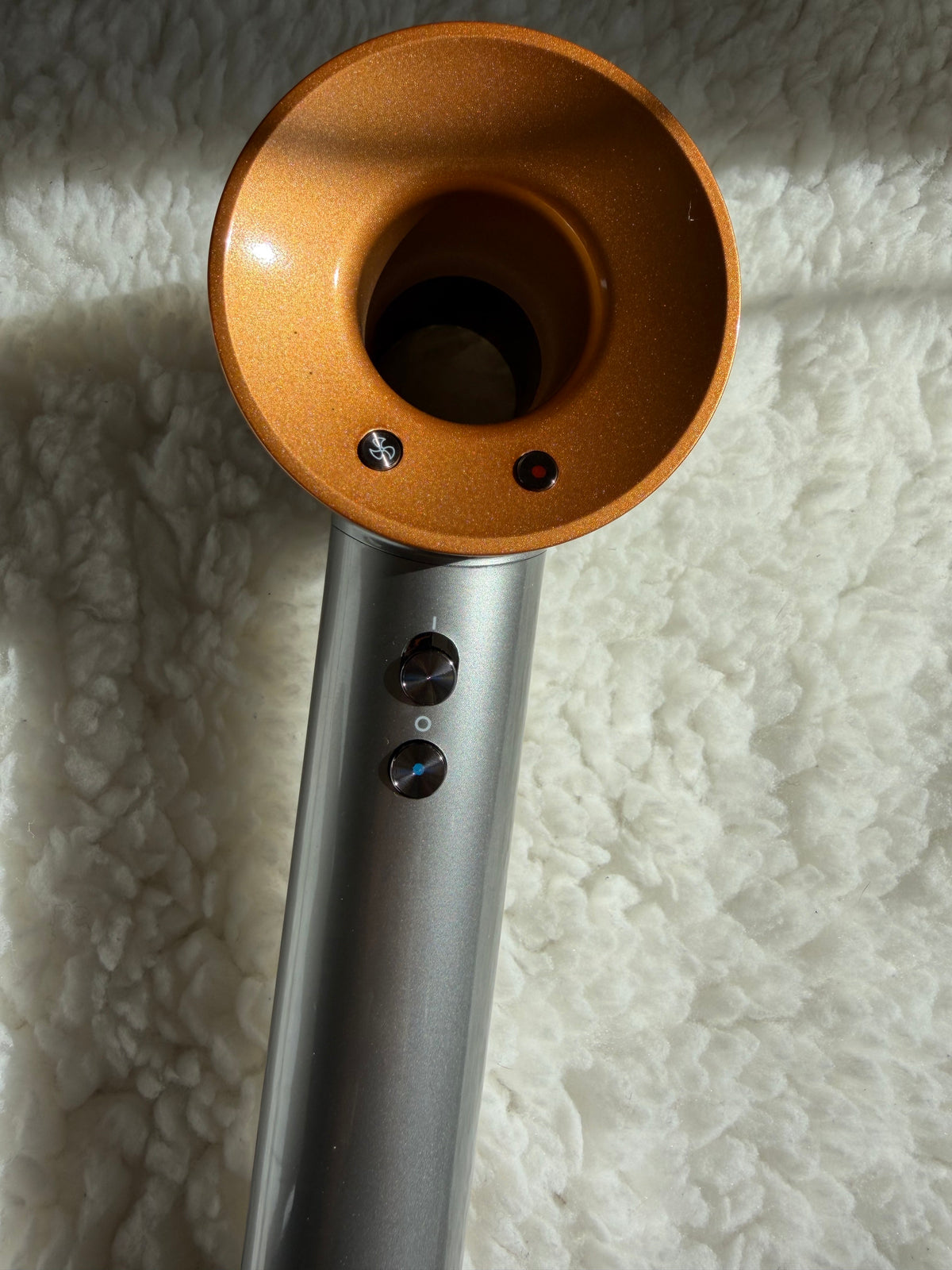Фен Super hair dryer silver/gold одна насадка 1,8 м кабель
