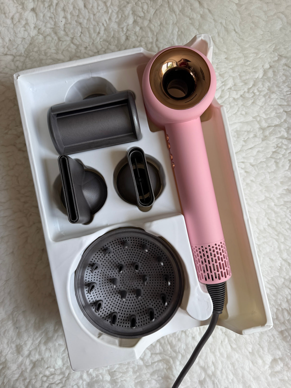Фен Super Hair Dryer X13  потужний фен 25м/с Рожевий