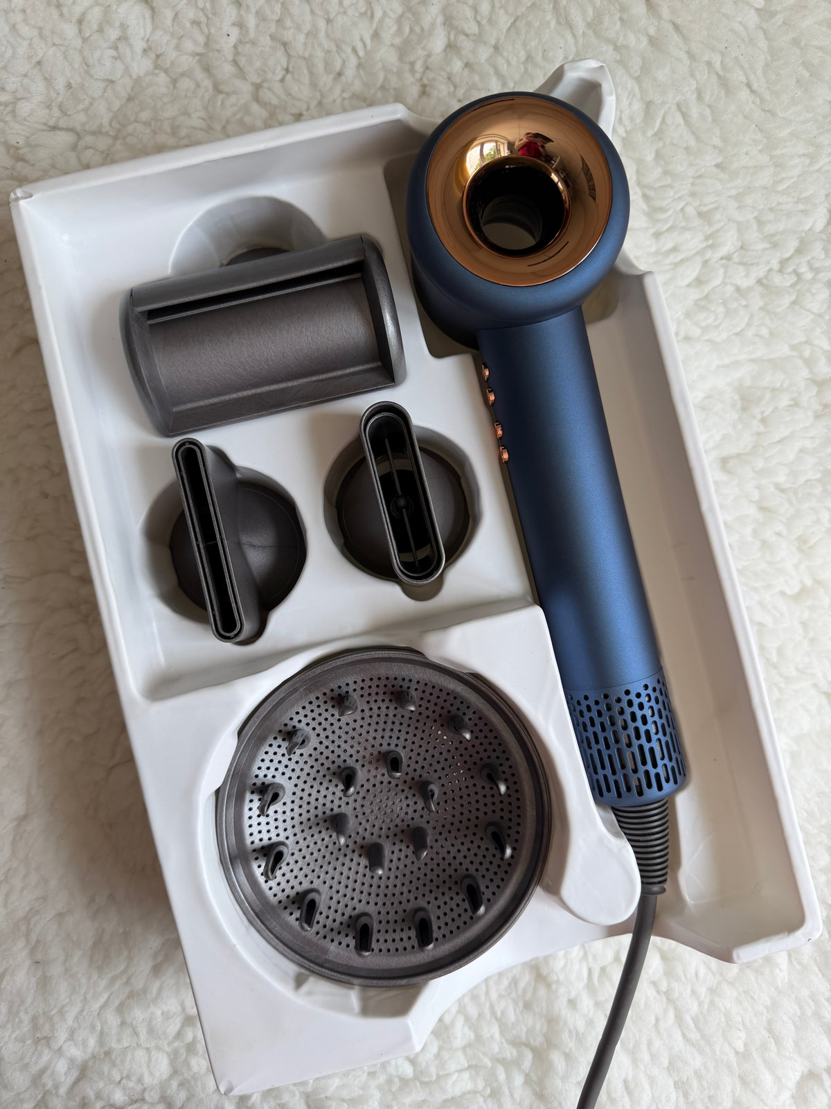 Фен Super Hair Dryer X13 потужний фен 25м/с Синій